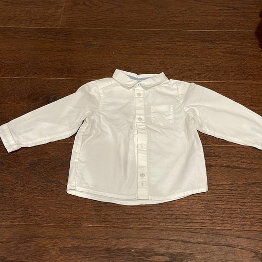 Jacadi Boys White Button Down Size 18 months