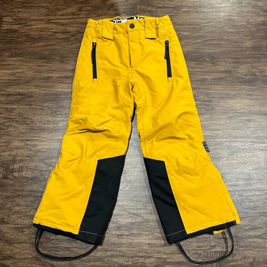 Molo Kids Yellow Snow Pants Size 6