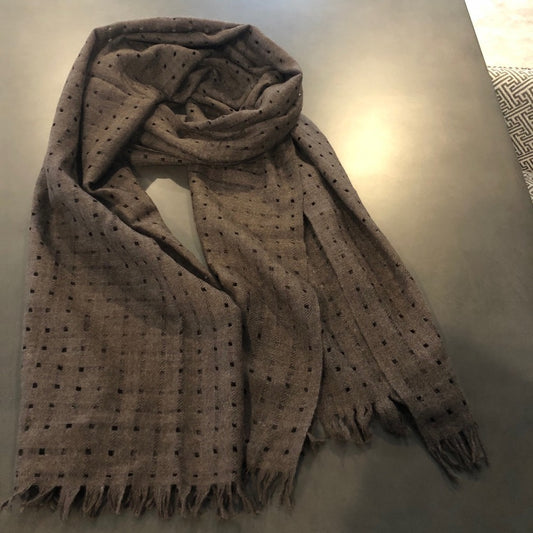 CHRISTOPHER Fischer Light Brown Cashmere Scarf