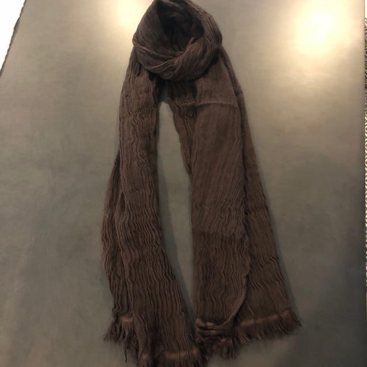 CHRISTOPHER Fischer Brown Silk/Cashmere Scarf