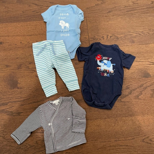 Boys Size 0-3 months bundle of clothes