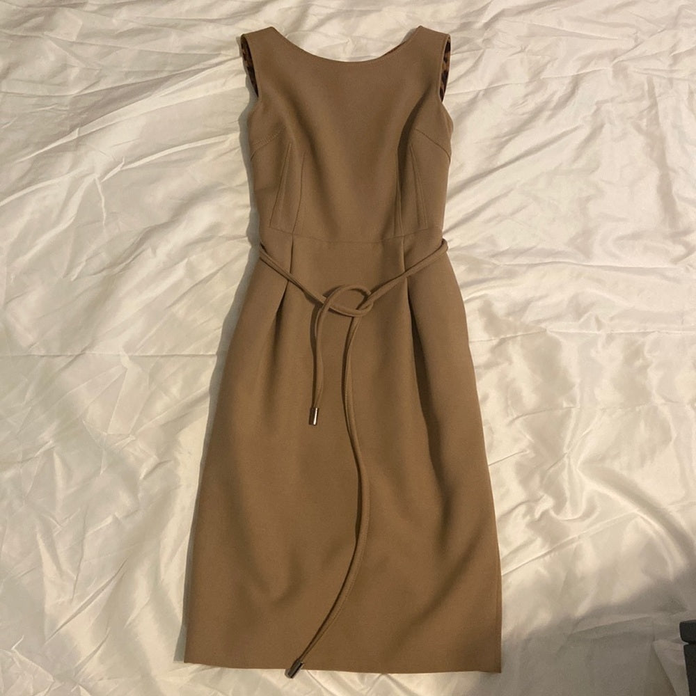 Women’s Dolce & Gabbana Wool tan dress.  Size 40