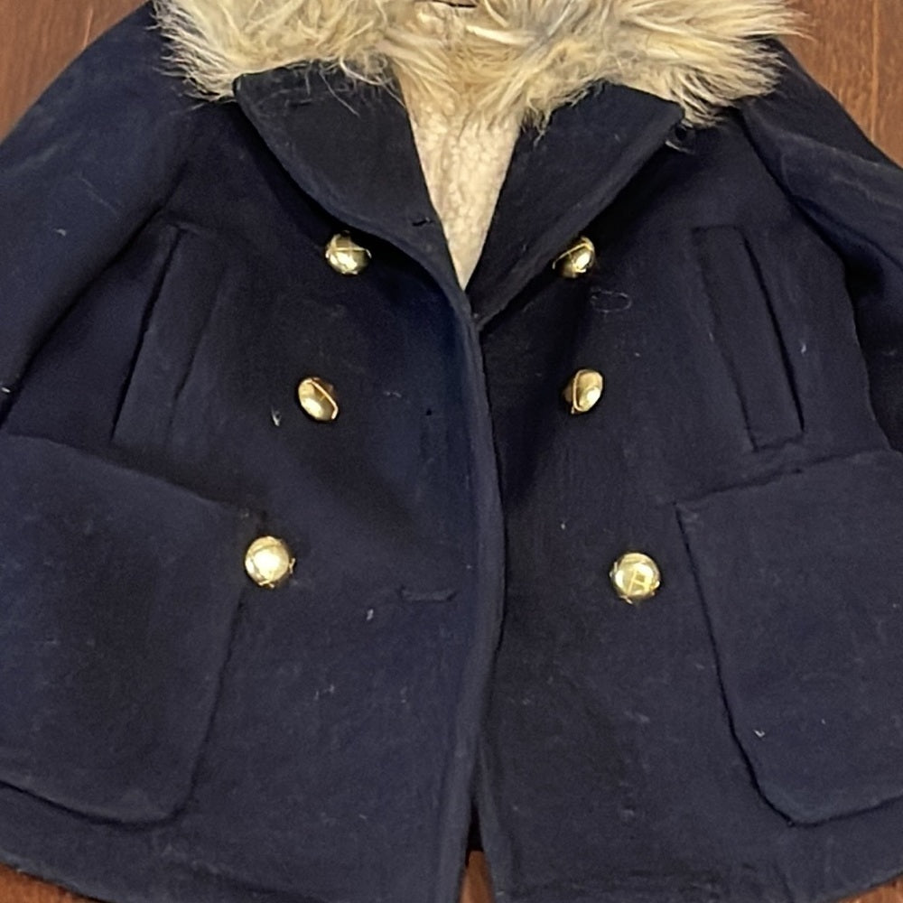 CREWCUTS Navy Girls Pea Coat Size 4-5