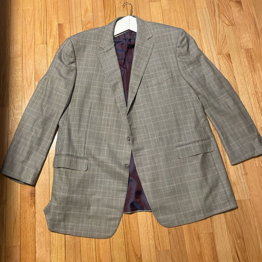 Ermenegildo Zegna Men’s Grey and Purple Sports Jacket