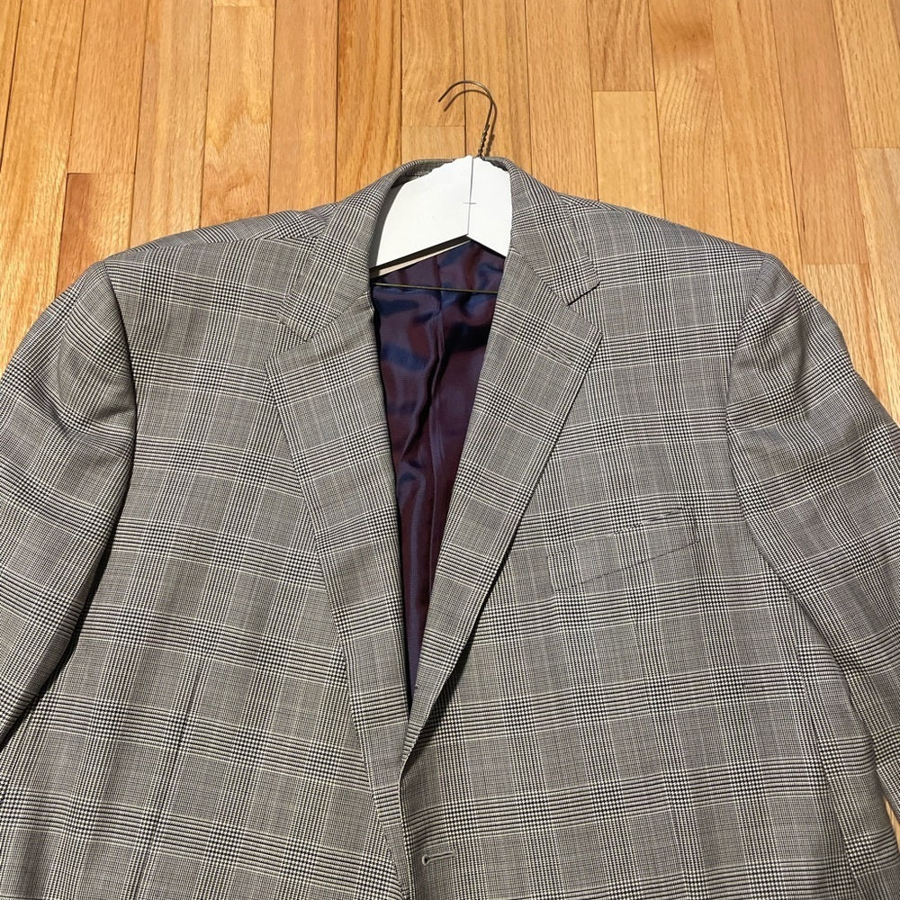 Ermenegildo Zegna Men’s Grey and Purple Sports Jacket