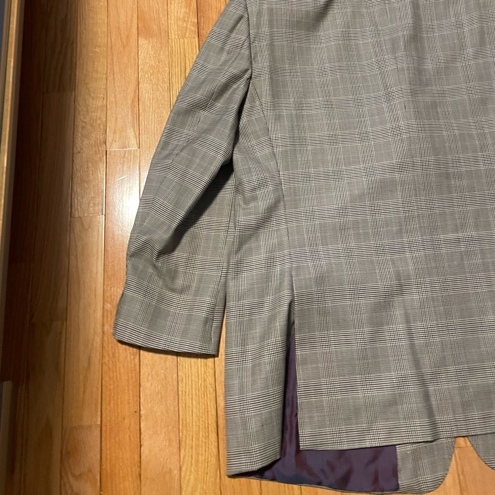 Ermenegildo Zegna Men’s Grey and Purple Sports Jacket