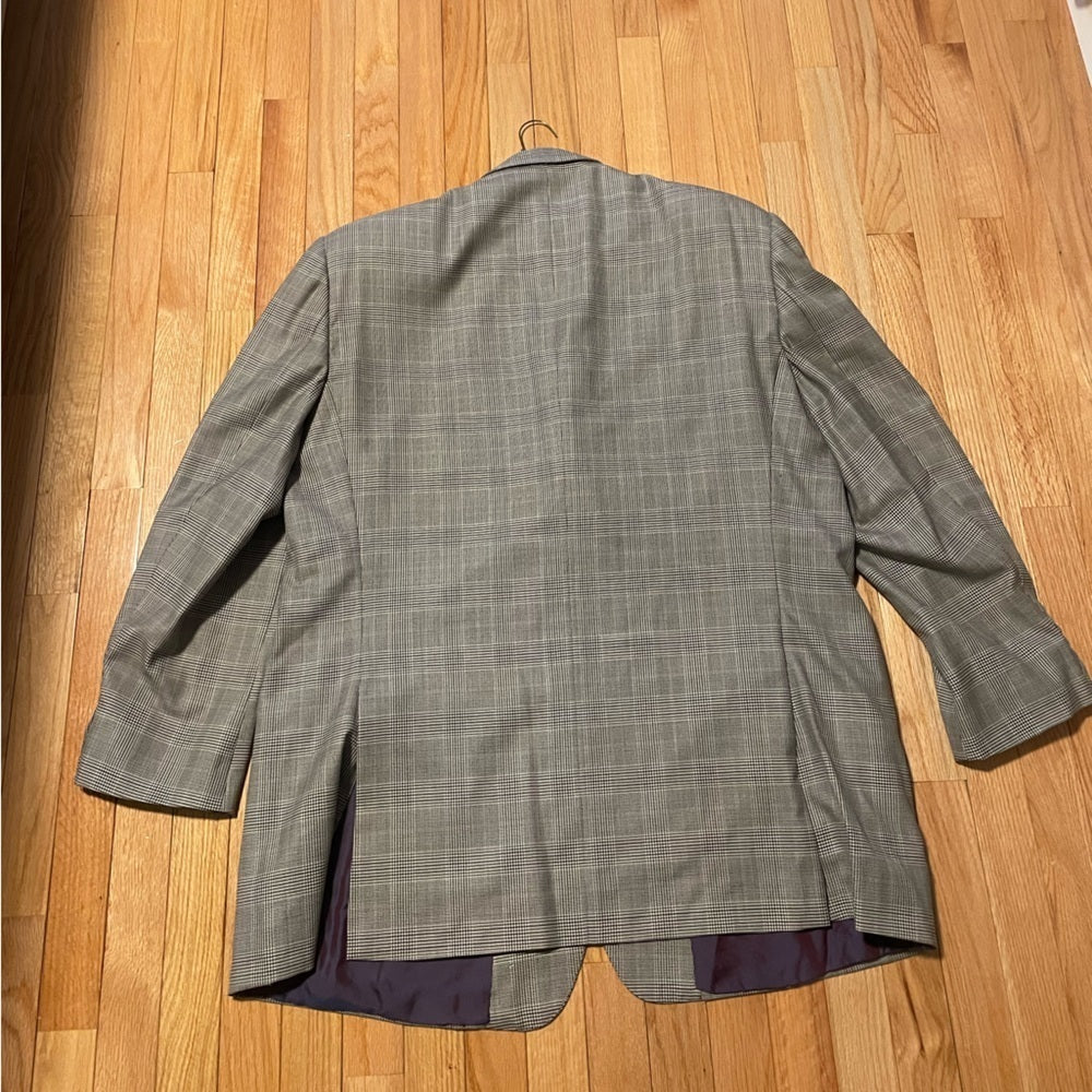 Ermenegildo Zegna Men’s Grey and Purple Sports Jacket