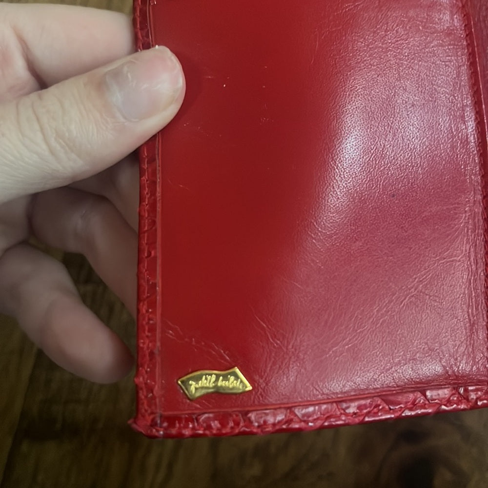 Judith Leiber Woman’s Red Leather Wallet