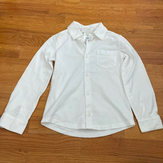 Boys Jacadi white button down shirt. Size 5Y