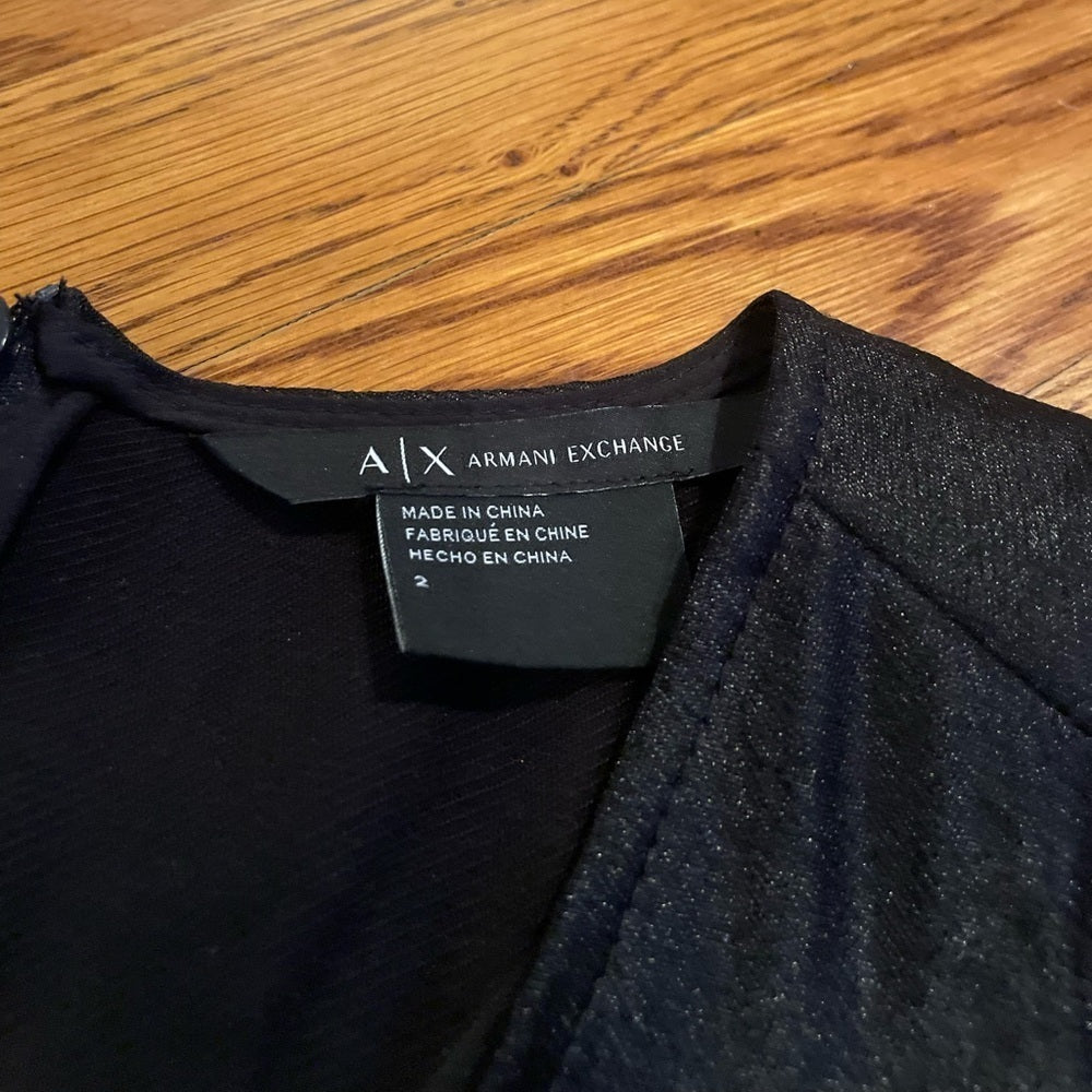 Armani Exchange Black Dress Size 2