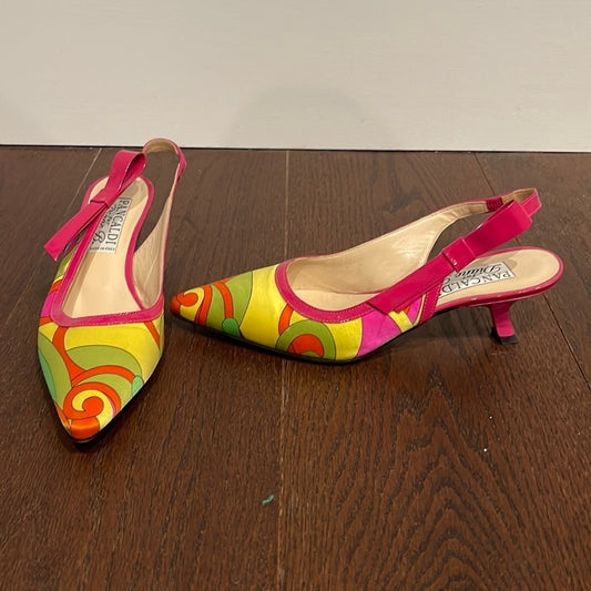 Pancaldi for Diane B. Women’s Pink Sling Back Shoes Size 37/7
