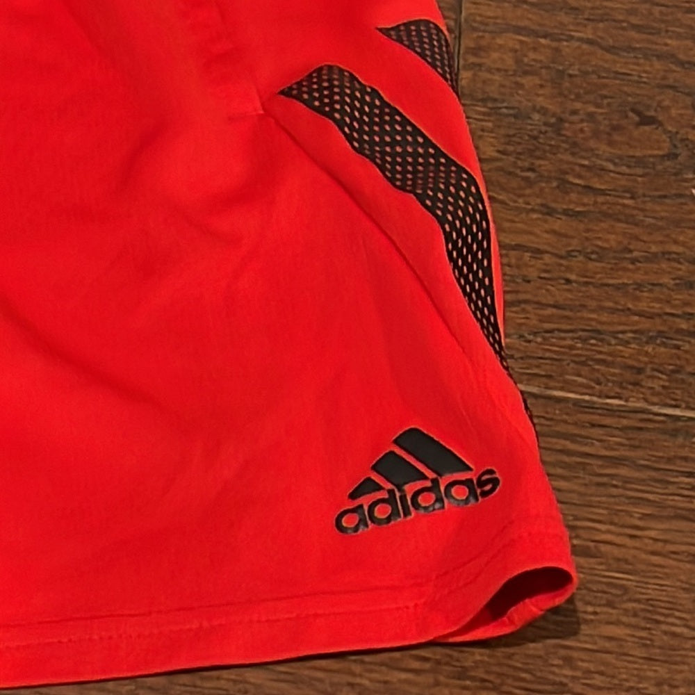 ADIDAS Boys Red and Black Shorts Size Small 8