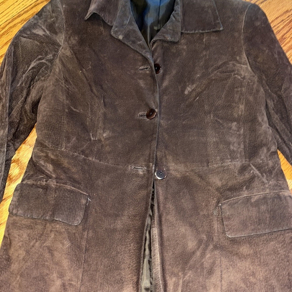 Caslon Woman’s Brown Leather Jacket Size XS