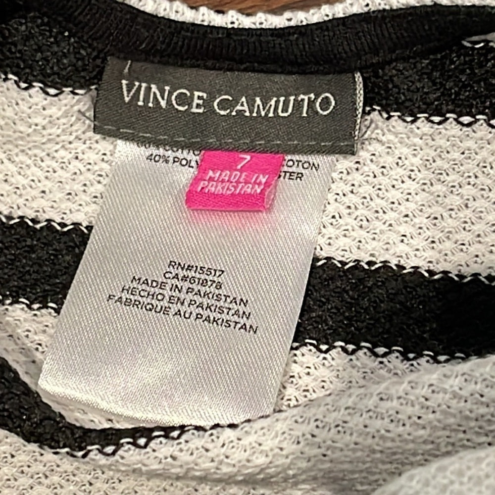 Nwt Vince Camuto Black and White Girls Romper Size 7