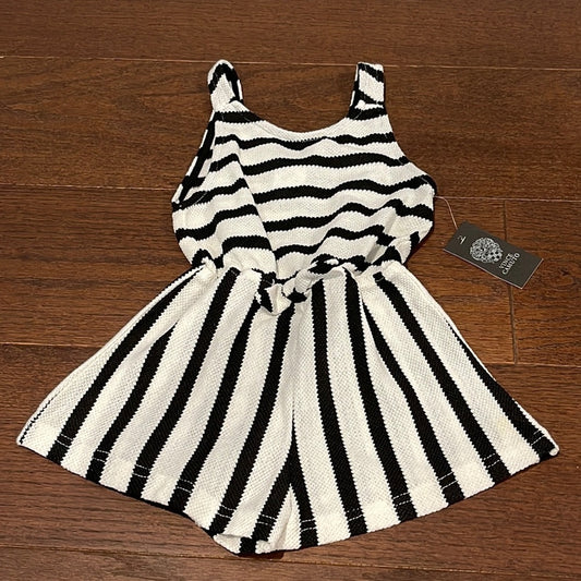 Nwt Vince Camuto Black and White Girls Romper Size 7