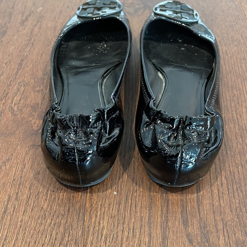 Tory Burch Reva Ballet Patent Leather Flats Size 9