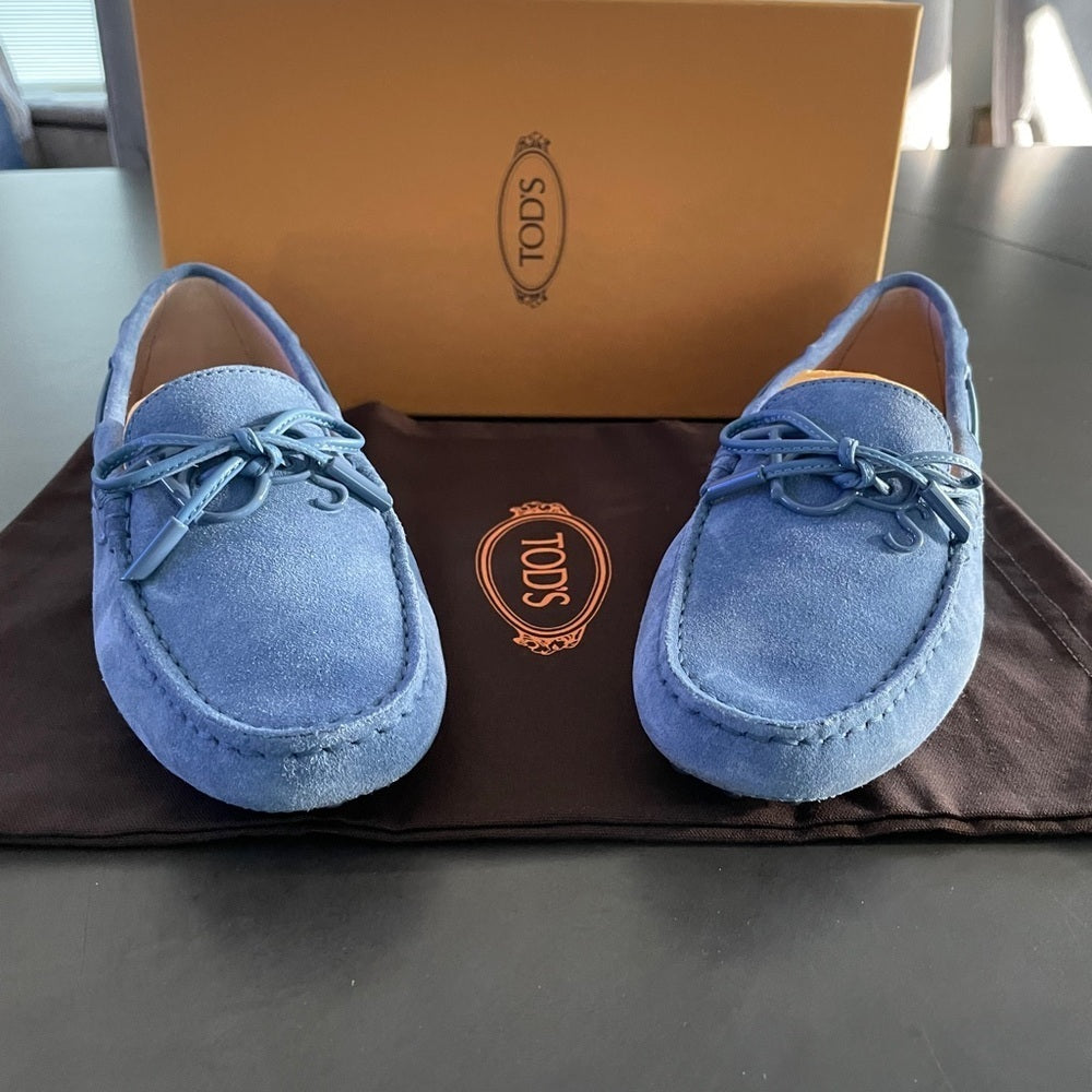 Tod’s Women’s Blue Driving Shoes Size 39.5/9.5