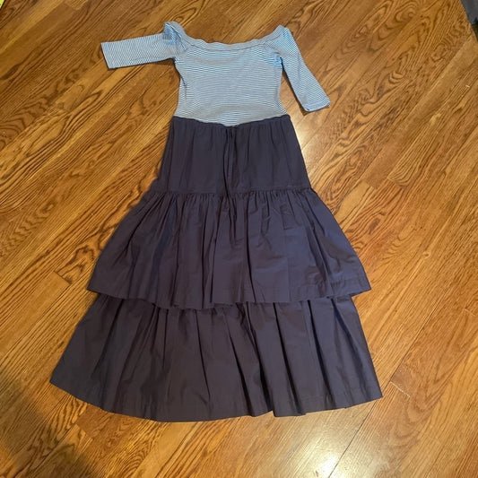 LA Vie Striped Two Tone Dress Size XS