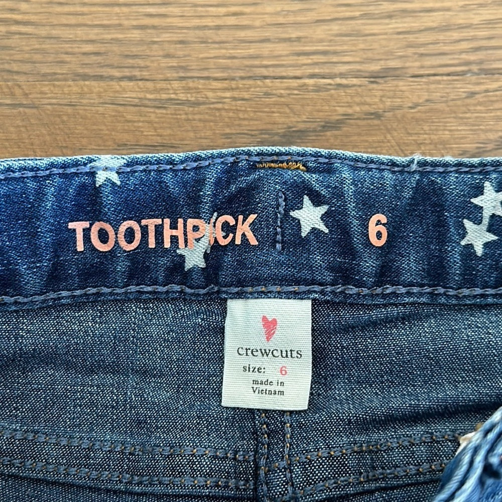 J. Crew Crewcuts Girl’s Starry Jeans - Size 6