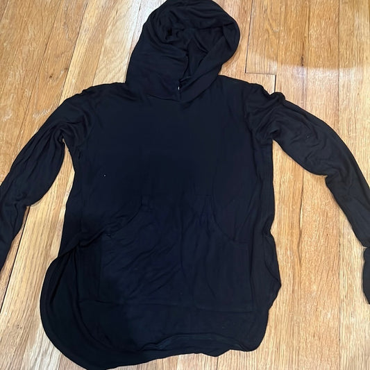 Terez Kid’s Black Long Sleeve Hoodie Size 7/8