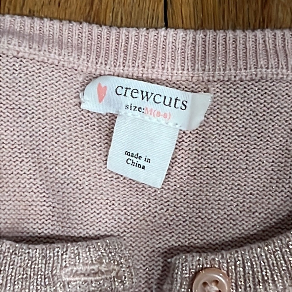 Crewcuts Kid’s Pink Glitter Sweater Size 8-9