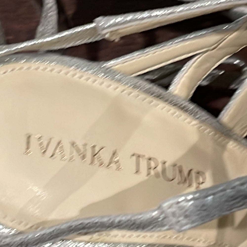 Ivanka Trump Women’s Silver Sandals Size 7