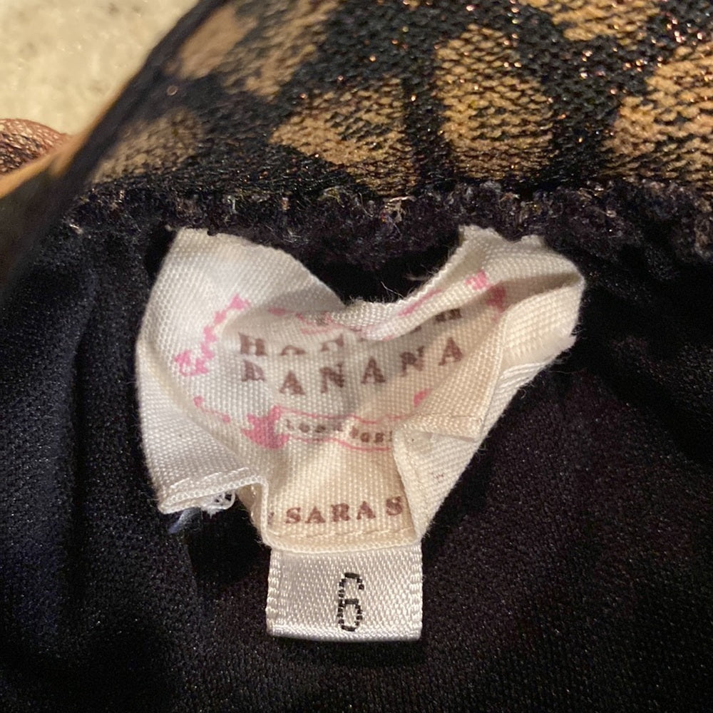 Hannah Banana girls leopard print skirt size 6