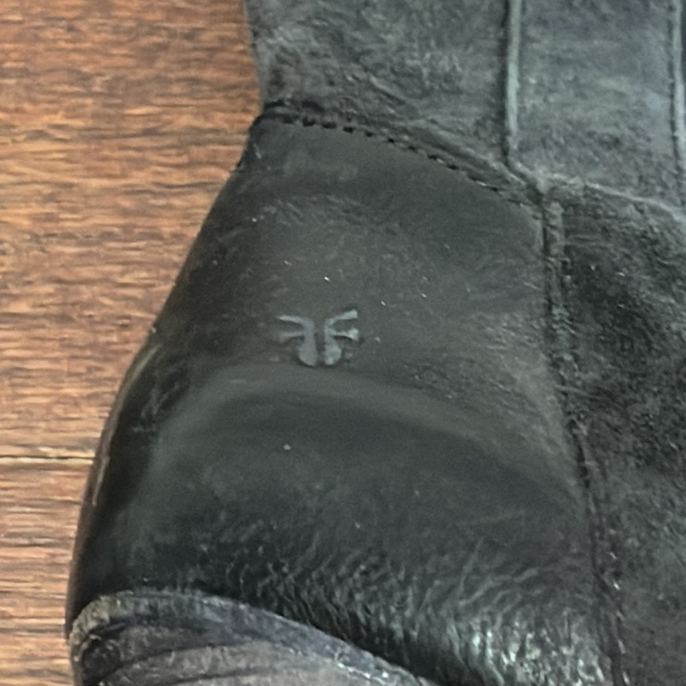 Frye Women’s Black Suede and Leather Boots Size 8