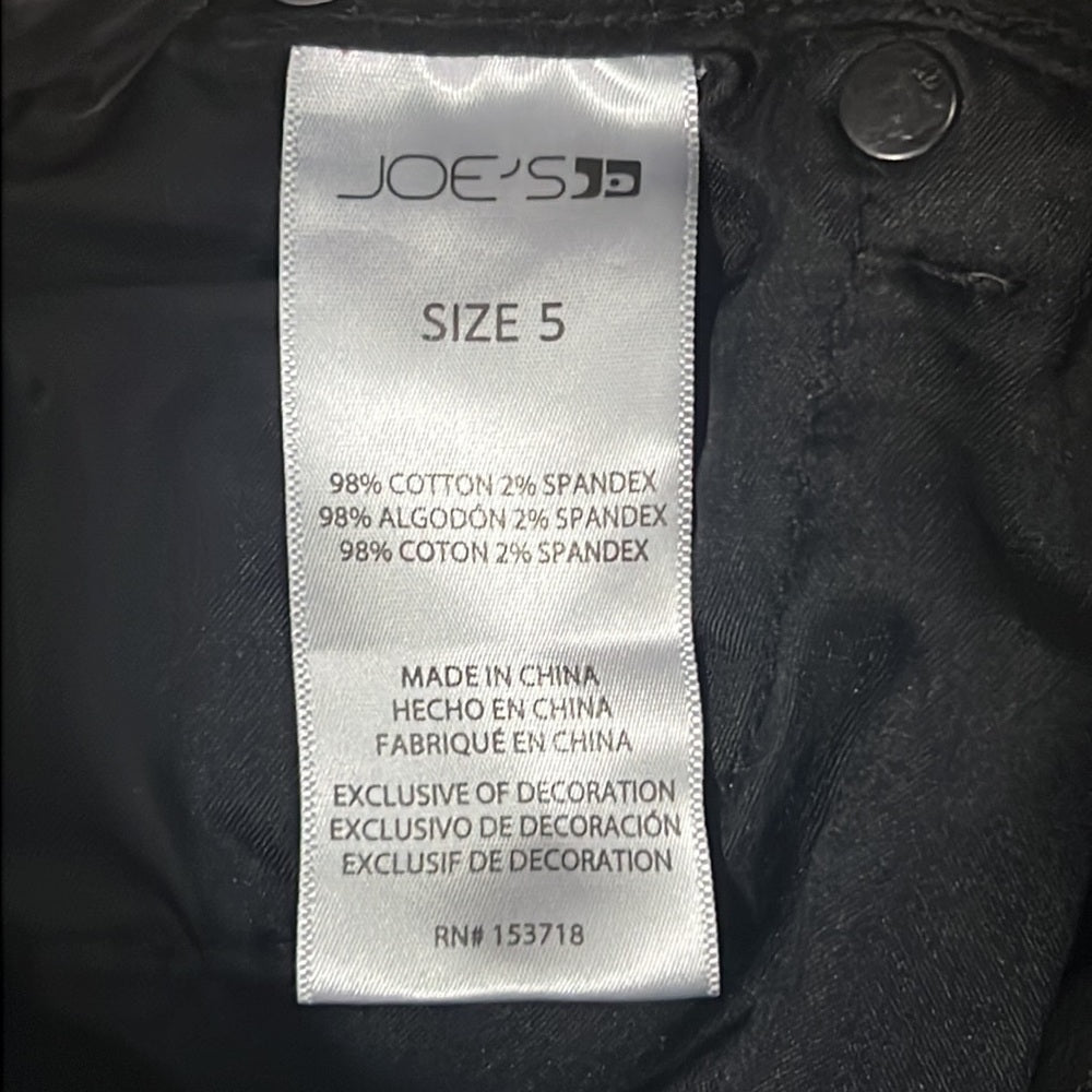 Joe’s Kid’s Black Jeans Size 5