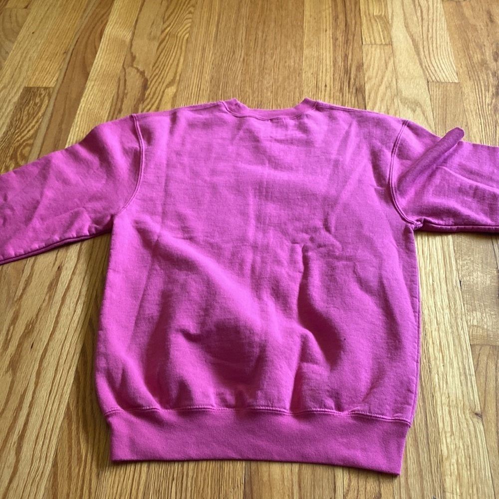 PORT & Company hot pink east coast sweatshirt kids XL