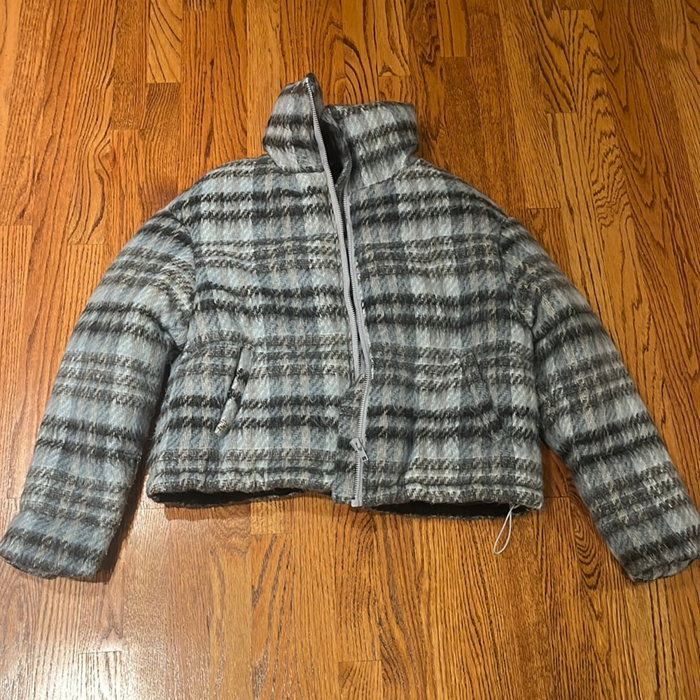 Apparis Woman’s Josh Plaid Faux Fur Lined Jacket Size M