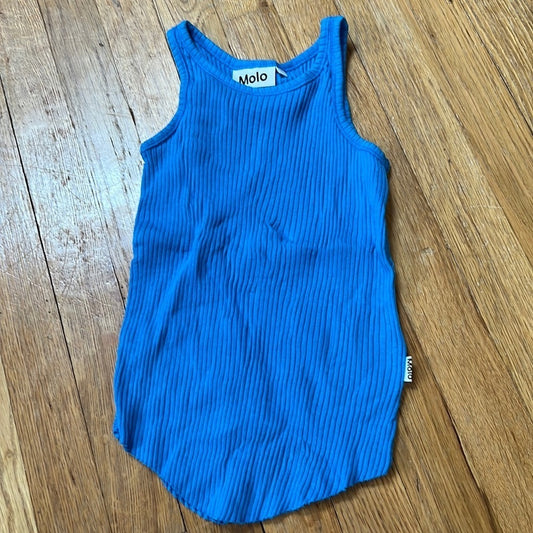 MOLO Kid’s Blue Ribbed Tank Top Size 5-6