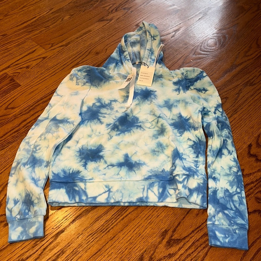 NWT Generation Love Woman’s Blue/White Carla Hoodie Size XS