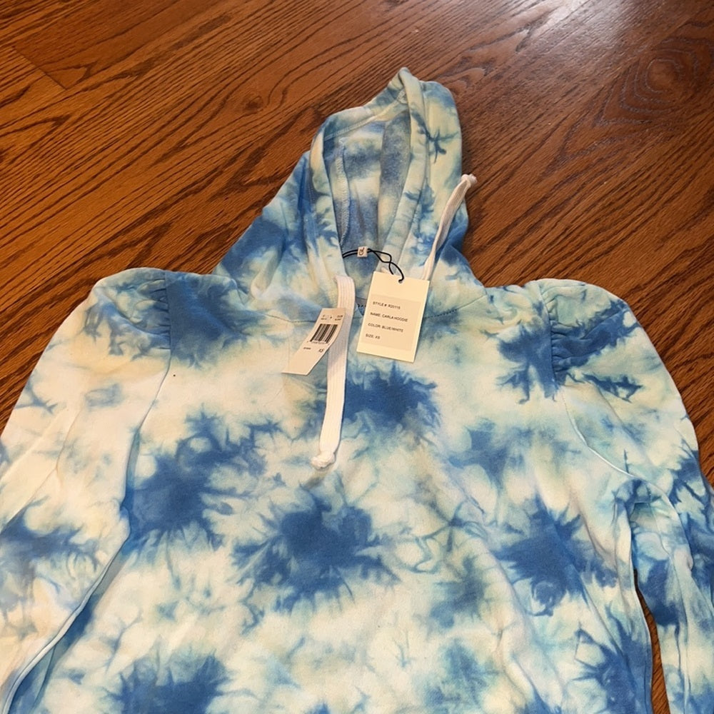 NWT Generation Love Woman’s Blue/White Carla Hoodie Size XS