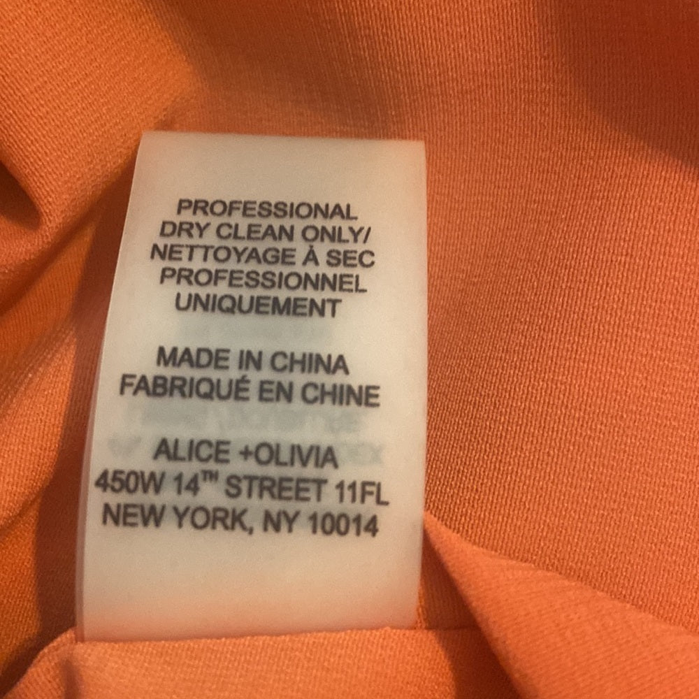 Women’s Alice + Olivia dress. Orange. Size XS