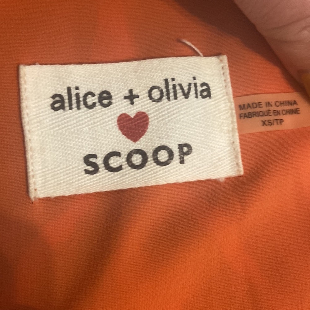 Women’s Alice + Olivia dress. Orange. Size XS