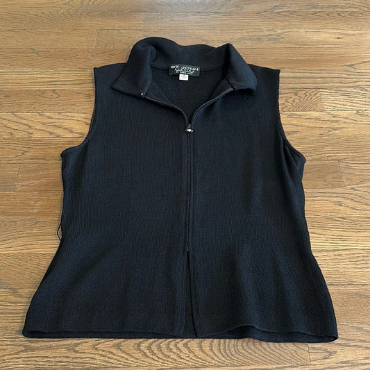 St. John Women’s Collared Vest - Size 8