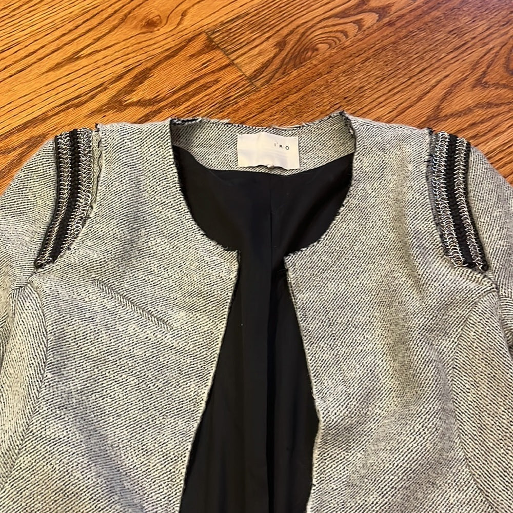 IRO Woman’s Grey Amina Jacket Size 0