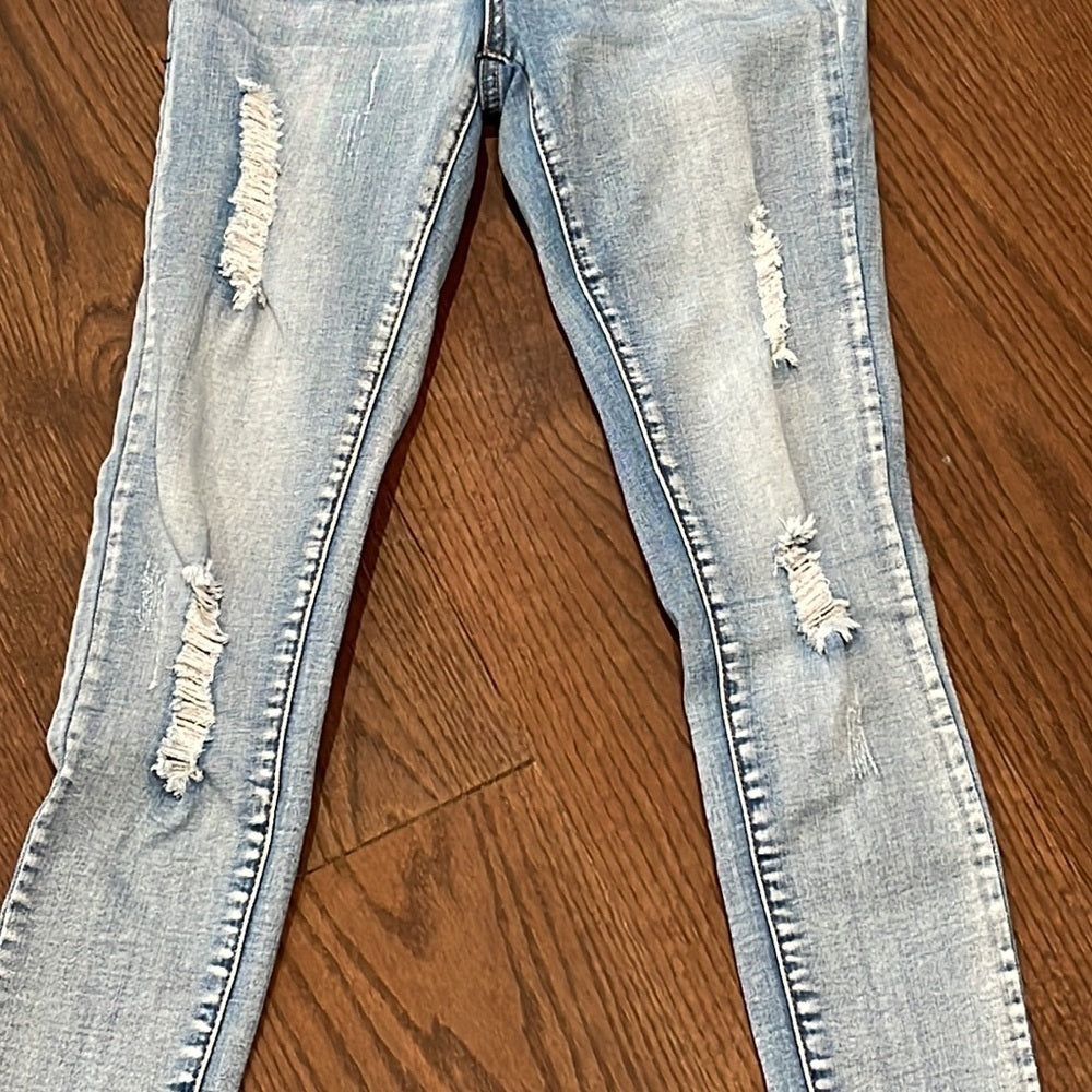 Salvage Denim Size 1 Blue Skinny Jeans