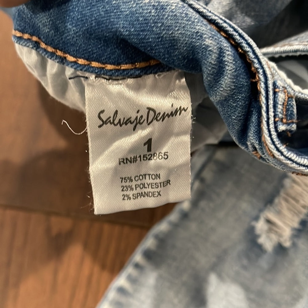 Salvage Denim Size 1 Blue Skinny Jeans