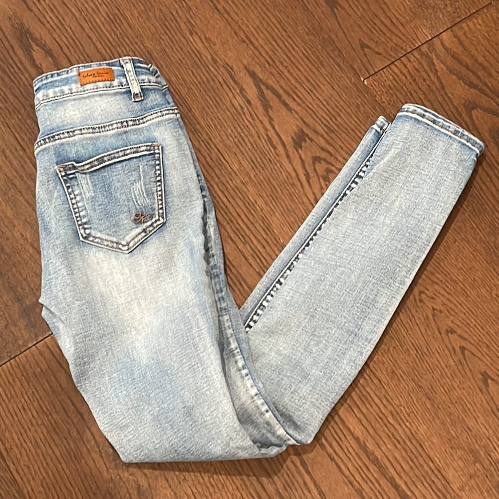 Salvage Denim Size 1 Blue Skinny Jeans