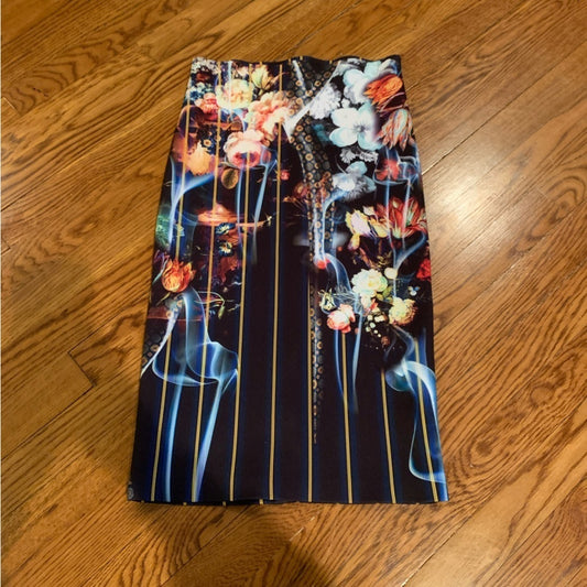 Clover Canyon Multi-Color Floral Skirt Size XS