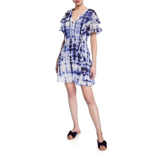 Tanya Taylor Woman’s Blue Tie Dye Dress Size 2