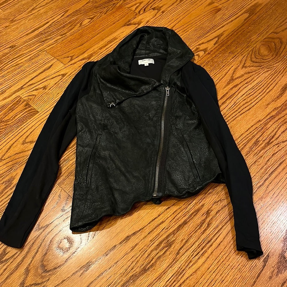 Helmut Lang Woman’s Black Leather Jacket Size S