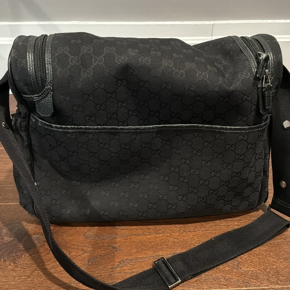 Gucci Women’s Black Canvas Diaper Bag