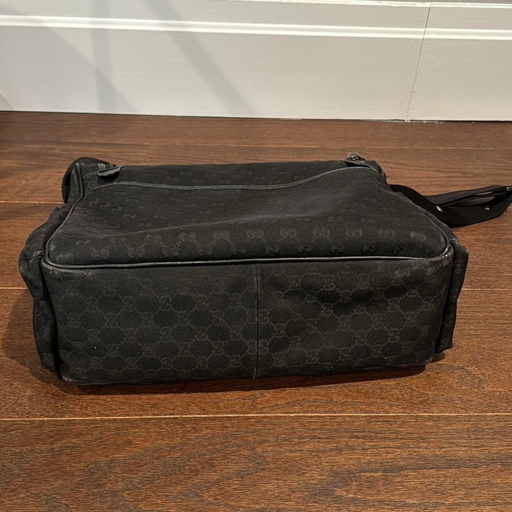 Gucci Women’s Black Canvas Diaper Bag