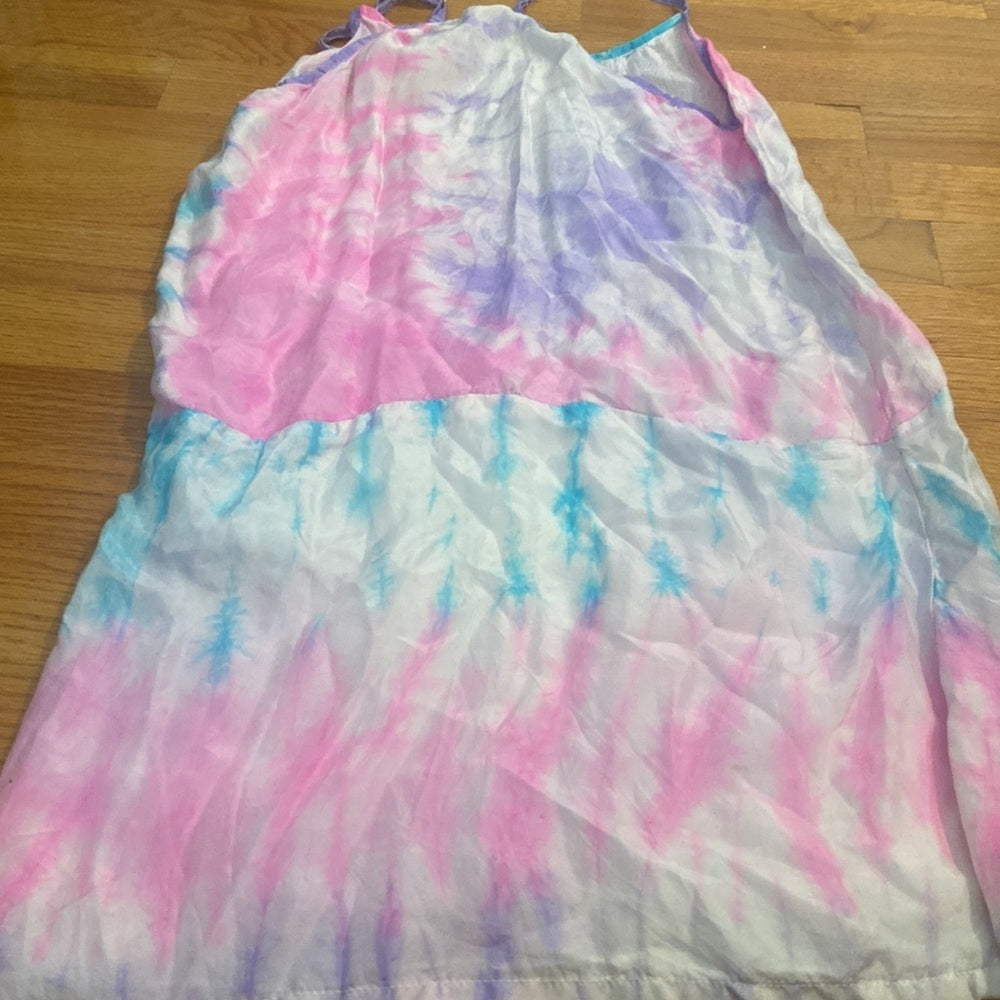 Women’s Juliet Dunn dress.  White/pink/purple/aqua. One size