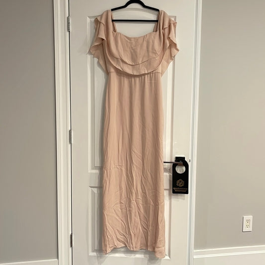 NWT Parker Black Blush Long Dress Size 10