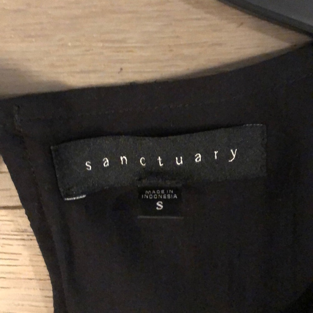 Sanctuary Black Eyelet Dress Size Small
