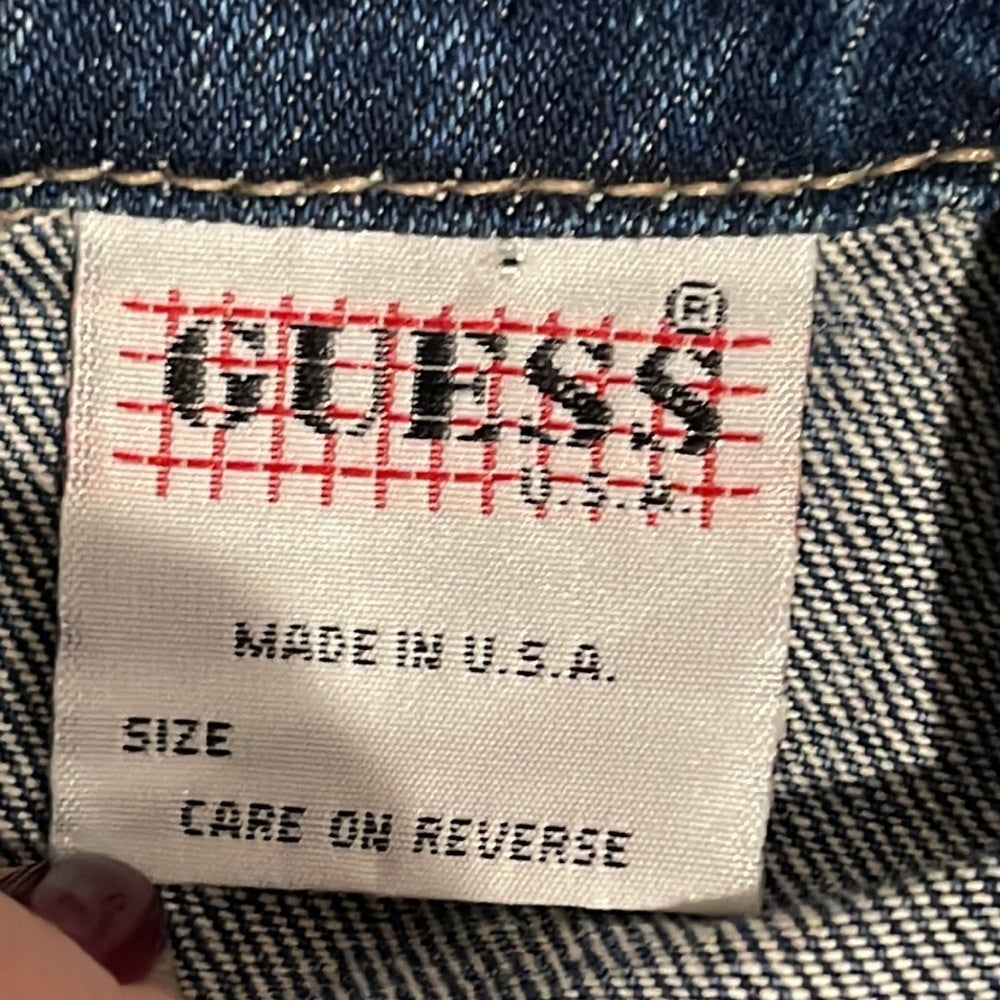 Guess Girls Jean Jacket with Zipper Size 5/6